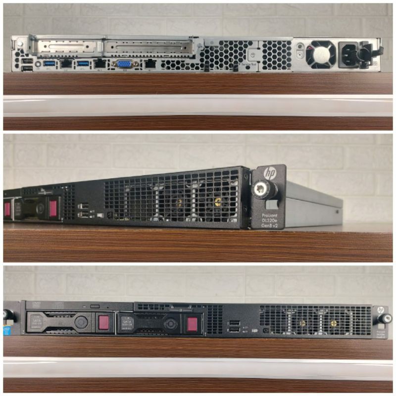 Server HP Proliant DL320e Gen8V2 Intel Xeon E3-1220V3 Ram 32 GB  Ddr3e HDD 1TB Second Berkualitas