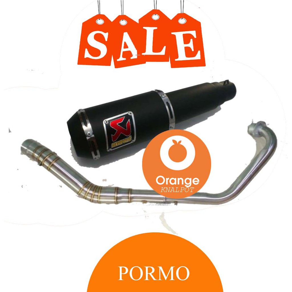 Knalpot Racing Semi Stainles Akrapovic GP M1 Black Doff Yamaha R15 v3 2017 / R15 old / Xabre