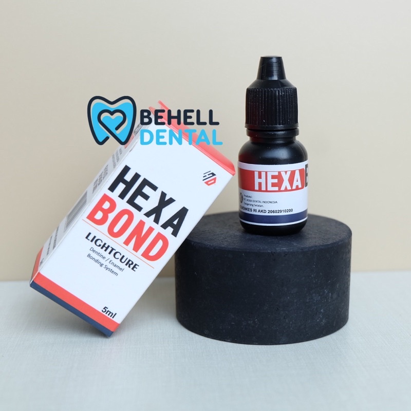 ORI | HEXABOND BONDING RESIN 5Ml / Hexa Bond Cairan Primer Lem Behel Laser / Liquid Campuran Lem Behel Gigi Step 2 / Dental Minyak Hexadent Bonding LC Original