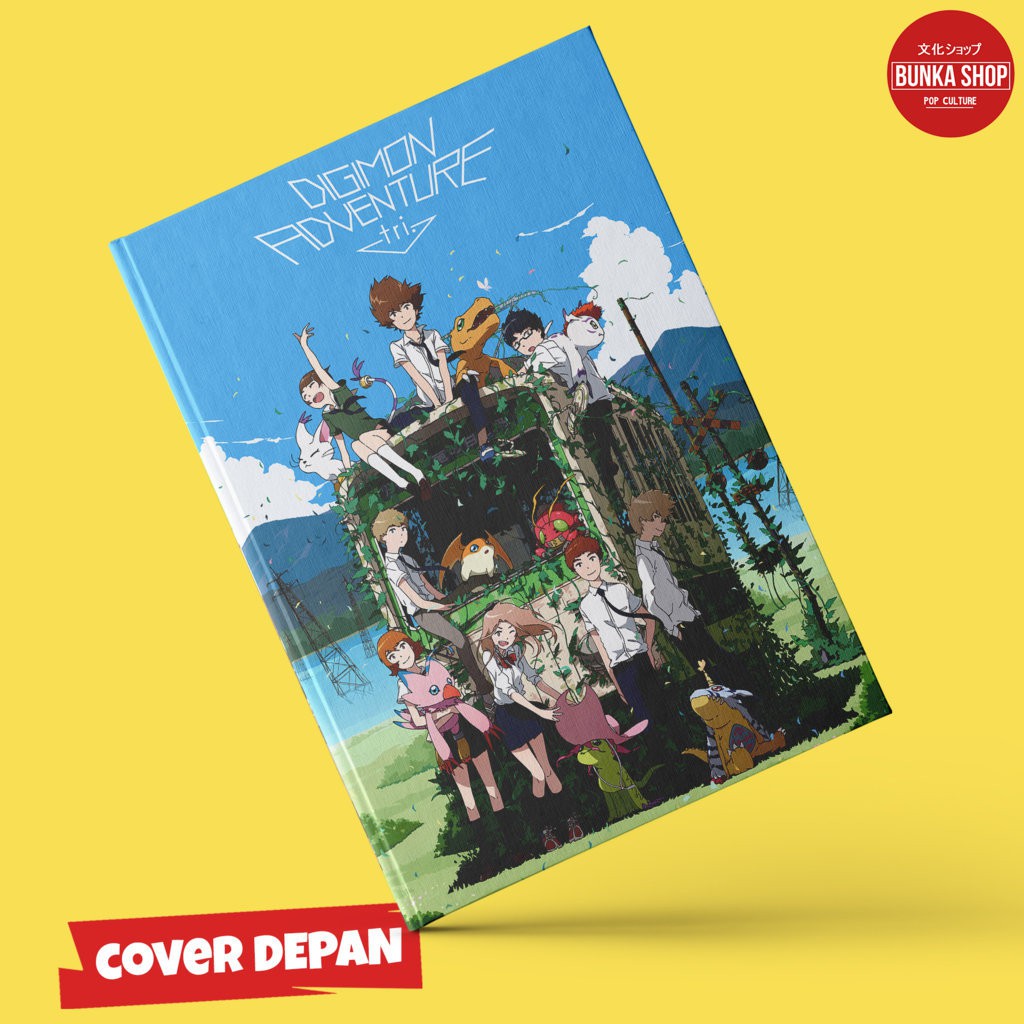 

Note Book Hardcover Anime Digimon Adventure Tri Ukuran A5 Buku Tulis Catatan Note Agenda Planner Jurnal Notebook Gift Couple