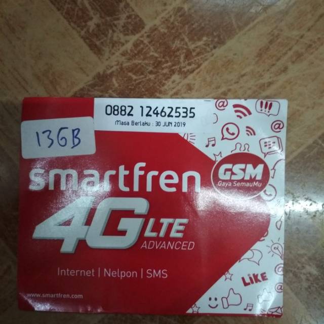 Kartu perdana 13 gb smartfren 4g lte advanced