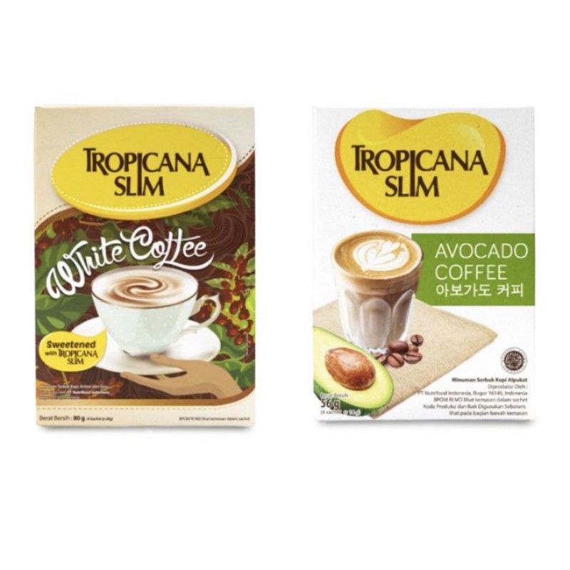 

Tropicana Slim White Coffee Dan Avocado Coffee isi 4 sachet
