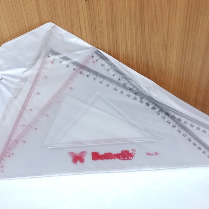 

Promo Penggaris Segitiga Butterfly No.12/Penggaris Segitiga/Triangel Ruler Terlaris