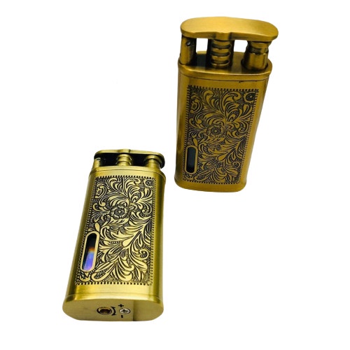 KOREK API BARA PEMANTIK API WINDPROOF UNIK TORCH LIGHTER DESAIN MOTIF BATIK UNIK BR20