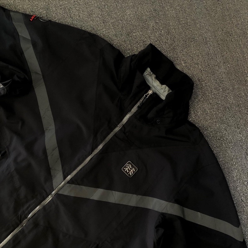 jaket parasut kolon sport reflective second