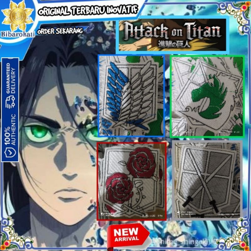 Logo Bordir Patch Jaket Corps 7cm AOT Attack on titan Ori High Quality shingeky no kyoujin