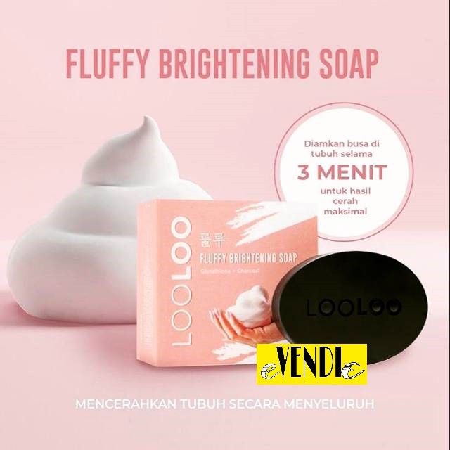 SABUN WAJAH LOOLOO Fluffy Brightening Soap