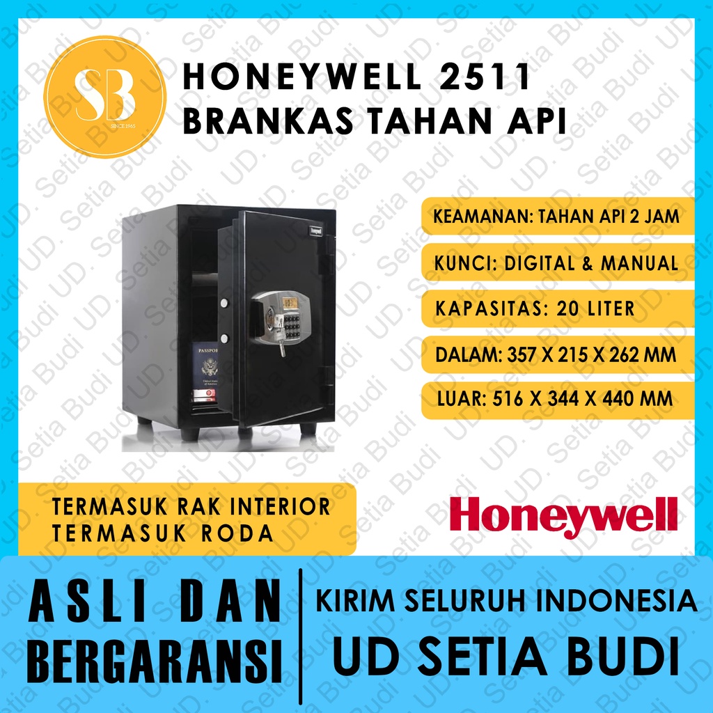 Brankas Honeywell 2511 Asli dan Bergaransi