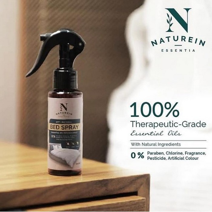 Naturein Essentia Bed Spray 100ml Anti Bacterial Essential Oil Infused Natural Anti Bakteri WHS