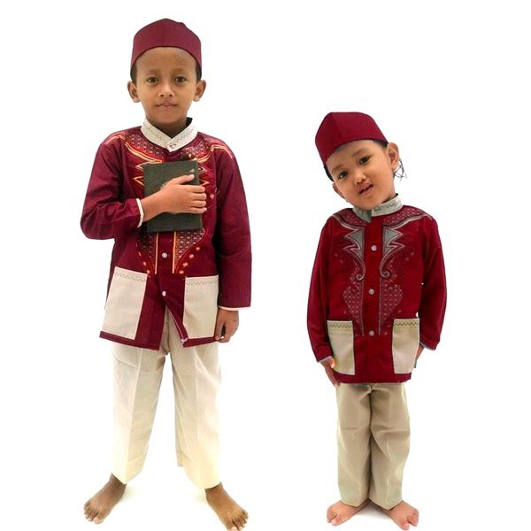 REAL Setelan Baju Muslim anak Laki Rafathar Koko Set