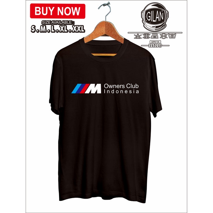 Kaos Baju BMW M Owners Club Indonesia Mobil Kaos Otomotif - Gilan