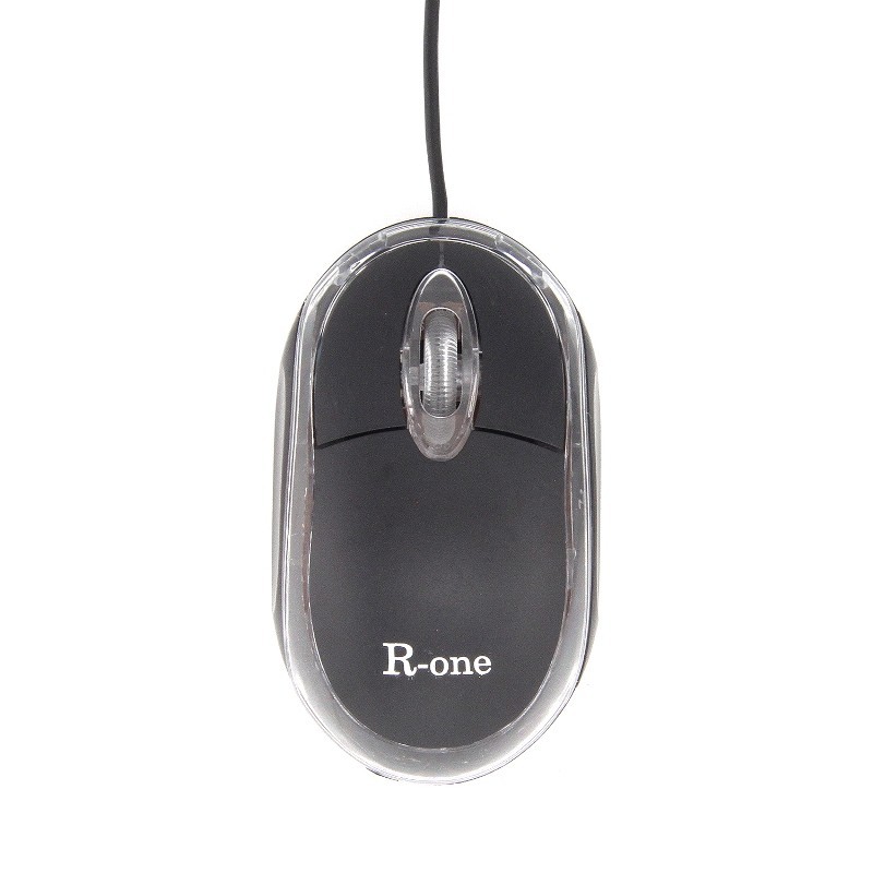 Promo Mouse USB R-ONE Dengan Kemampuan Sensor 1000 DPI Optical Mouse - Hitam