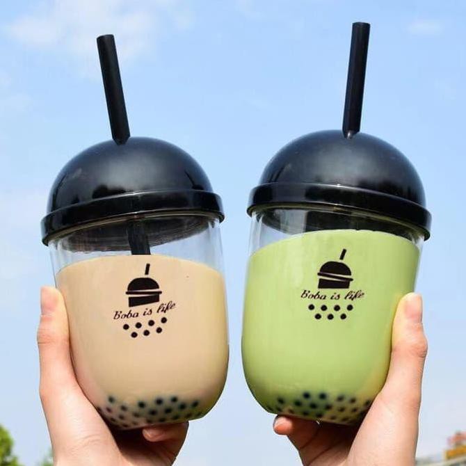 Boba Tumbler / Gelas Mug Bubble Milk Tea - Milk Tea