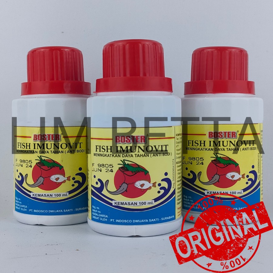 BOSTER FISH IMUNOVIT 100 ML / IMUNOSTIMULAN IKAN DAN UDANG