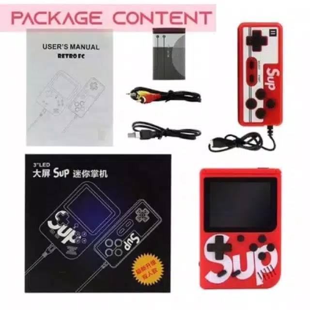 Gameboy SUP 2 Player Retro Mini 400 in 1 Gamebox portable Game boy