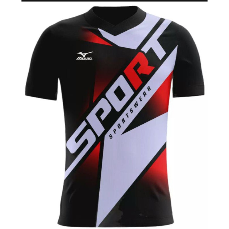 KAOS & ATASAN BAJU VOLLY MIZUNO/BAJU BADMINTON DEWASA M L XL/JERSEY OLAHRAGA PRINTING PRIA DEWASA