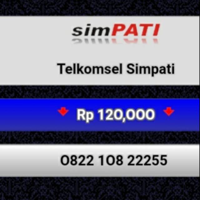 NOMOR CANTIK SIMPATI 0822 108 22255