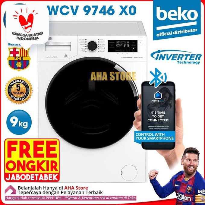 Jual Beko Mesin Cuci Front Load Kg Wcv X Inverter Free Ongkir Indonesia Shopee Indonesia