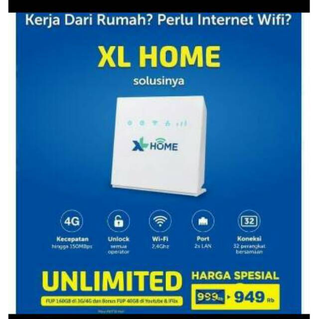 Home Router 4g Lte Xl Home Mv008 Free Data Xl Unlimited Unlock Murah Indonesia