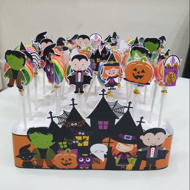 

Halloween Permen Lolipop Stand isi 30pc