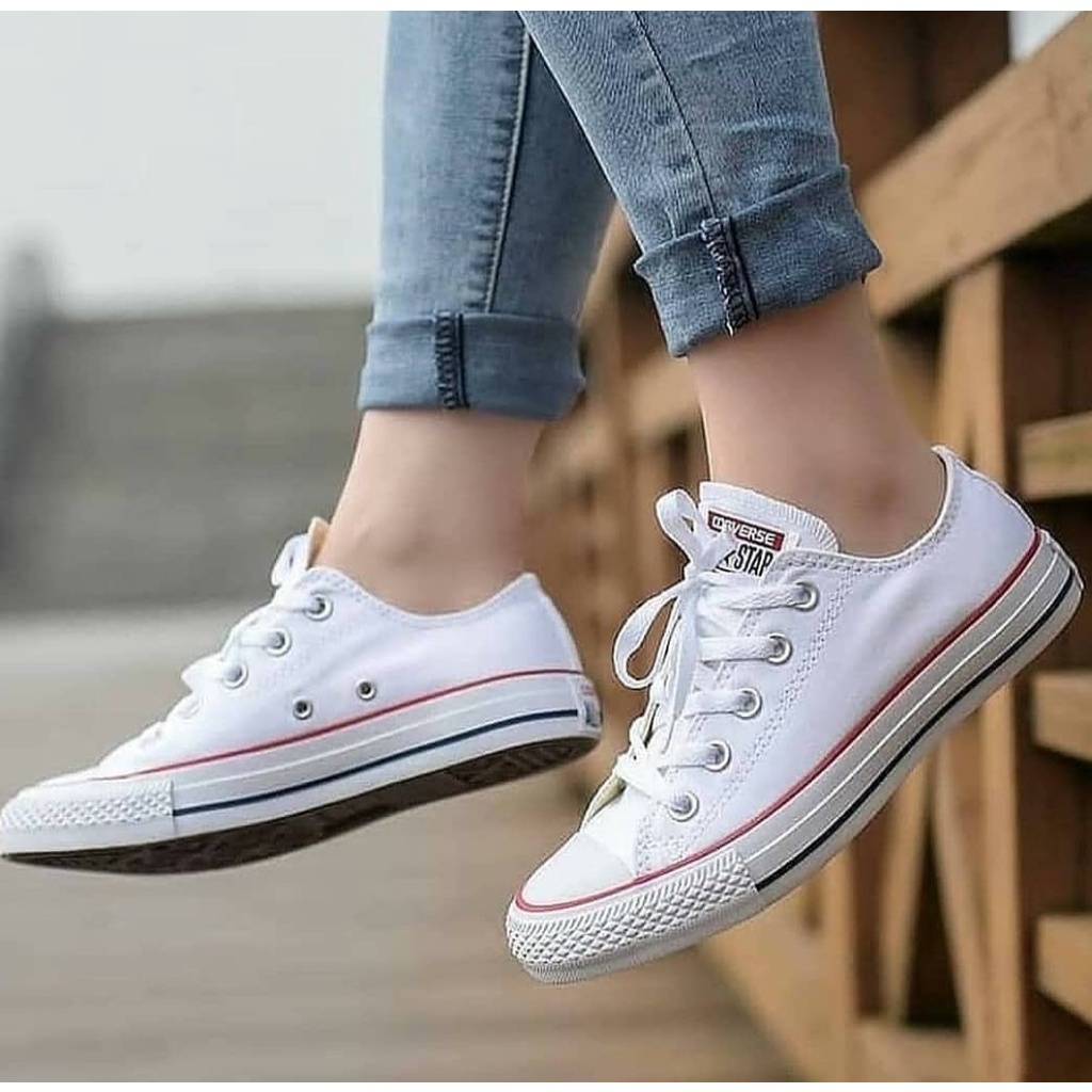 TERLARIS !!!!! SEPATU CASUAL CONVERS-E ALSTAR CLASIC GRADE ORI HITAM DAN PUTIH NO BOX PRIA WANITA SIZE 36-43