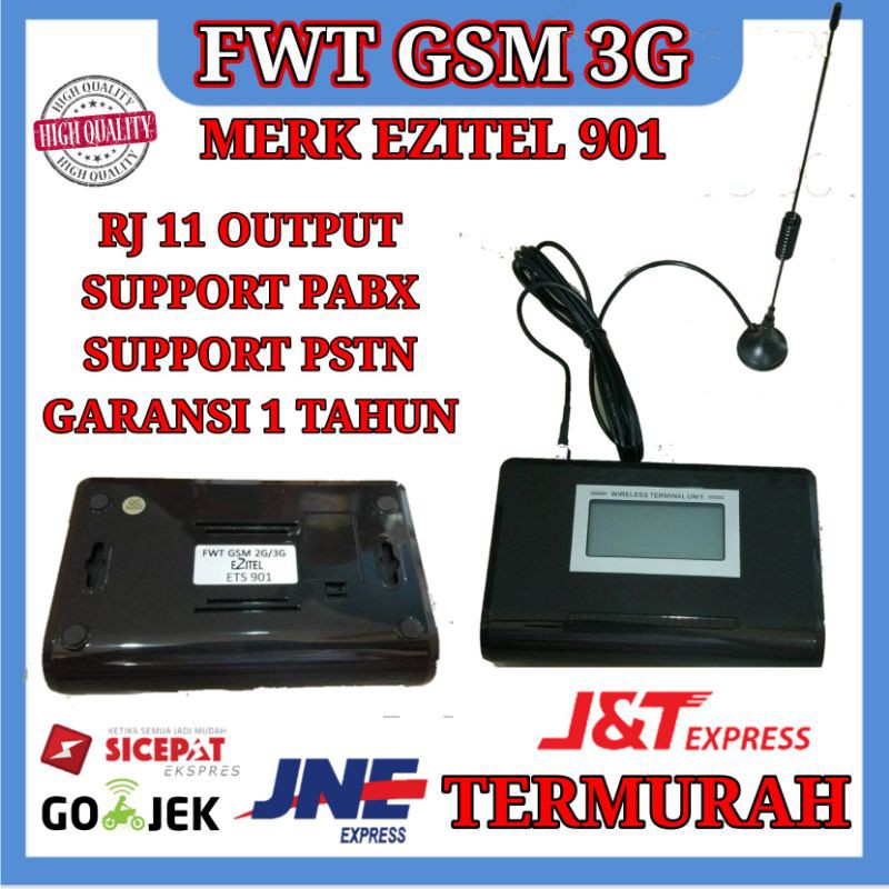 FWT GSM 2G/3G ARS PSTN EZITEL MYFONE SAGEM TERMINAL PABX GARANSI 1 Thn