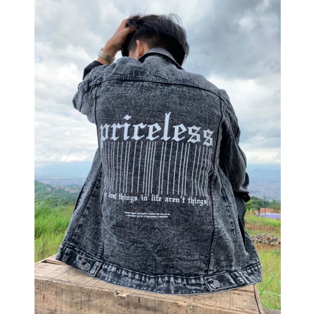 JAKET DENIM Keren / JAKET JEANS Pria Keren MURAH Kualitas Premium PATCH Sudah Terpasang (Bisa COD)-SB PRICELESS