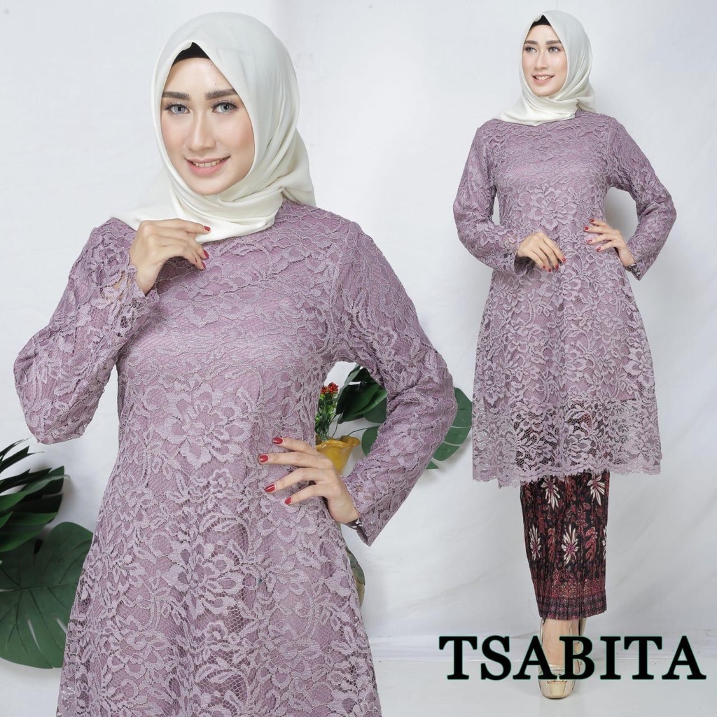 Setelan Kebaya Modern Longcape Brukat / Tunik Brukat / Kebaya Kurung Brokat