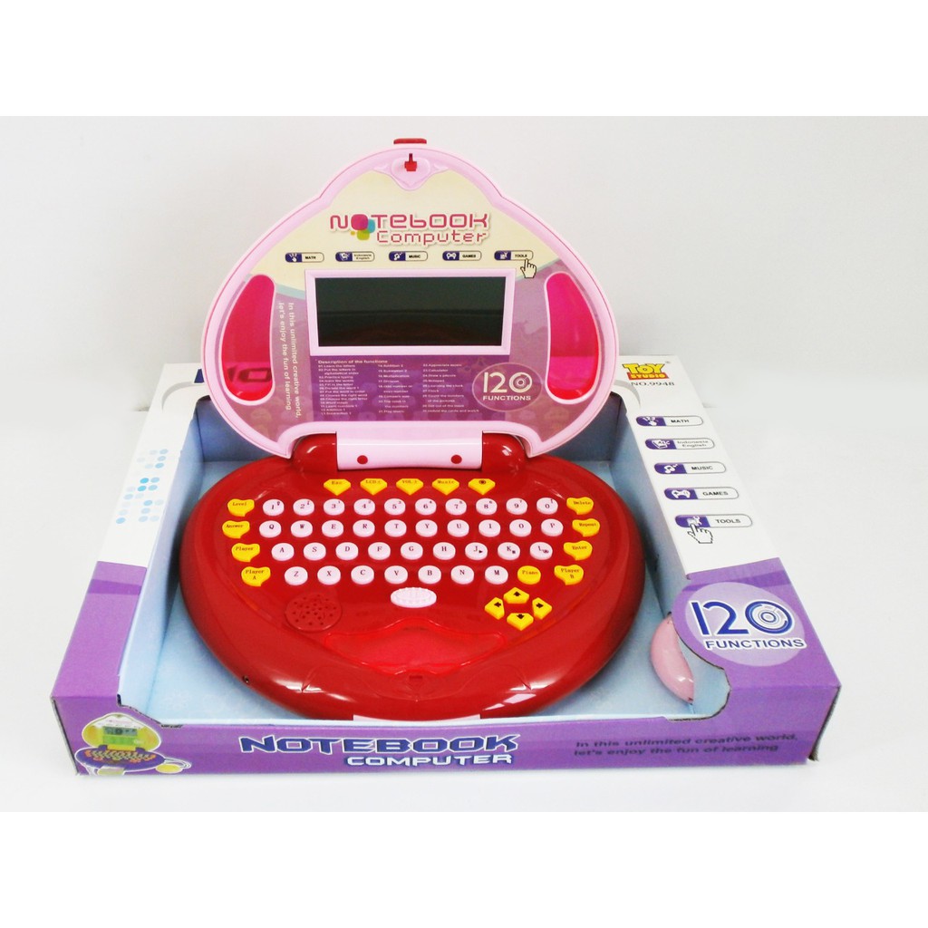 Mainan Edukasi Netbook B/O 120 Function Notebook + CD S0030-9948E-I/WB