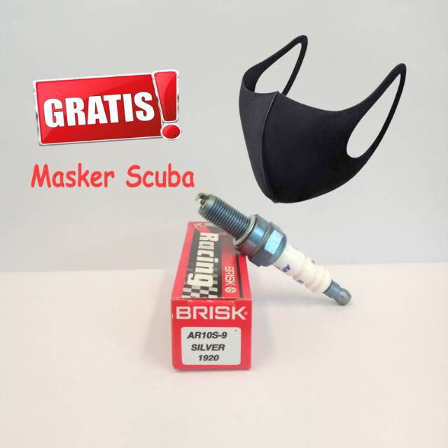 Busi Brisk Motor Beat Scoopy Vario CBR Silver Racing AR10S Busi Brisk Motor Beat Scoopy Vario CBR Silver Racing AR10S