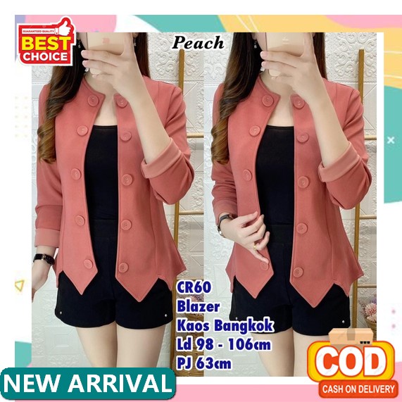 Blazer Pendek Wanita / Jas Kerja Wanita / Akila - Ll/ Blezer Wanita / Bleser Kerja / Woman Blazer / 