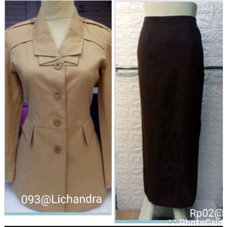 blezer seragam pembina wanita LICHANDRA/seragam pramuka wanita/seragam guru/swragam pramuka lichandr