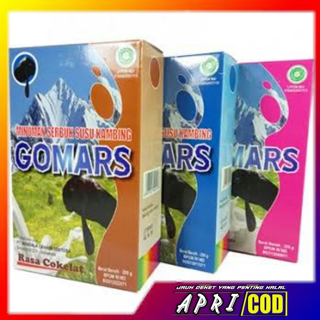 

Susu Kambing Etawa GOMARS Bubuk 200Gram Coklat Strawbery Original