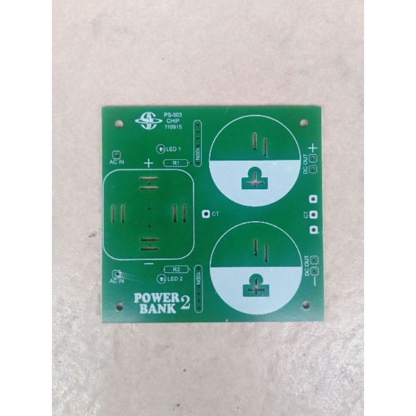 Pcb  power bank  atau power supplay untuk 2 kapasitor elco produk saturn