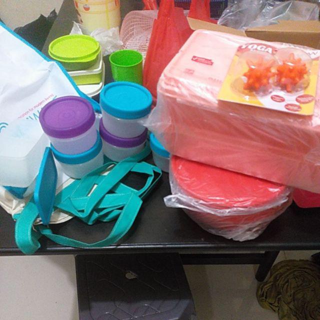 Mangkok Tutup Anti Tumpah 4pcs Dgn 4 Ukuran (set Bowl Plastik Food Grade Premium Quality)harga Disk