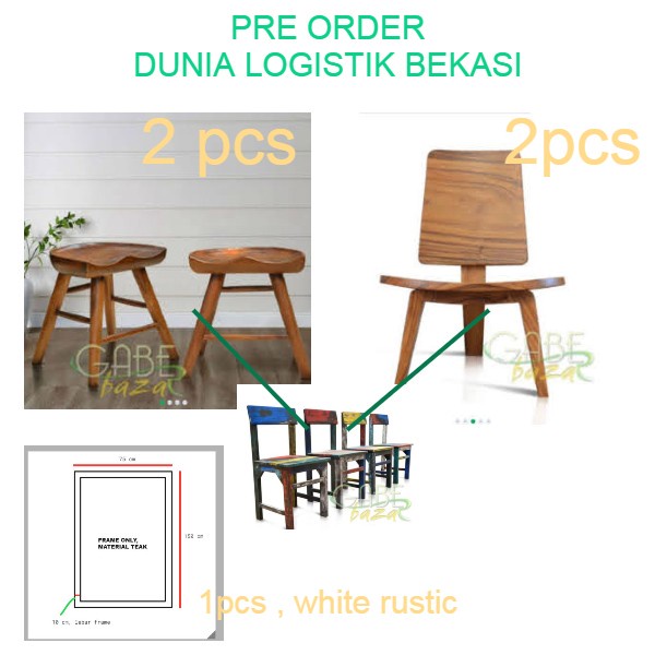 PRE ORDER FURNITURE STOOL DUNIA LOGISTIK BEKASI