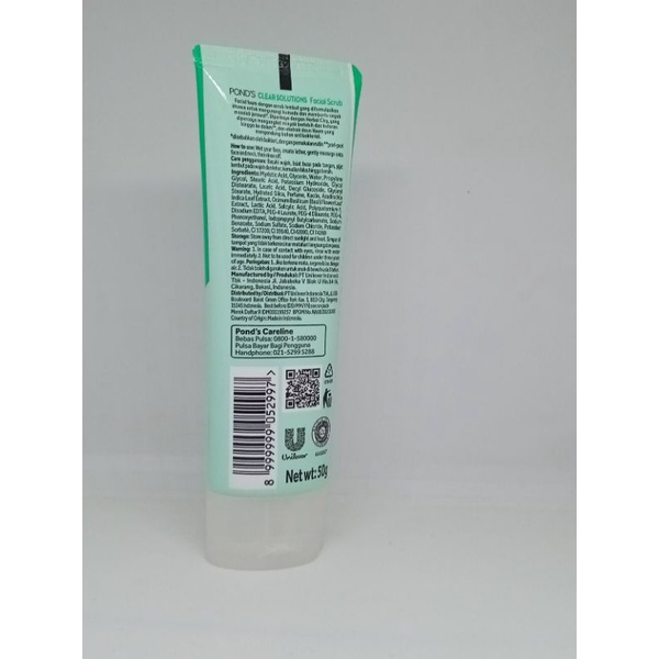 PONDS CLEAR SOLUTION FACIAL SCRUB 50 Gram