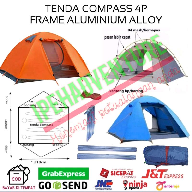 tenda compas 4p Alloy frame