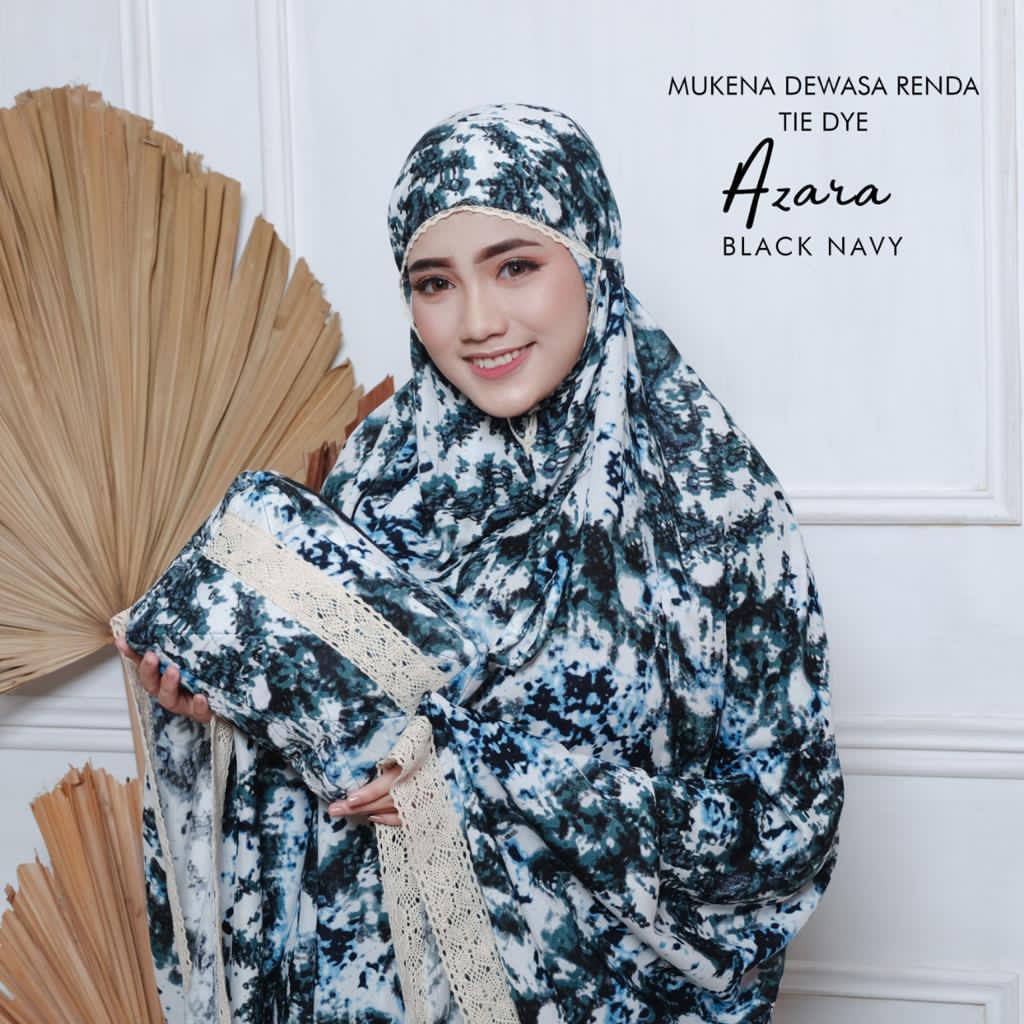 PUSAT MUKENA TASIK - MUKENA RAYON RENDA DEWASA TIE DYE AZARA