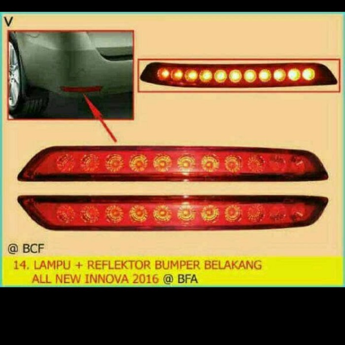 Led Reflektor Bumper Belakang Inova 2008 - 2014