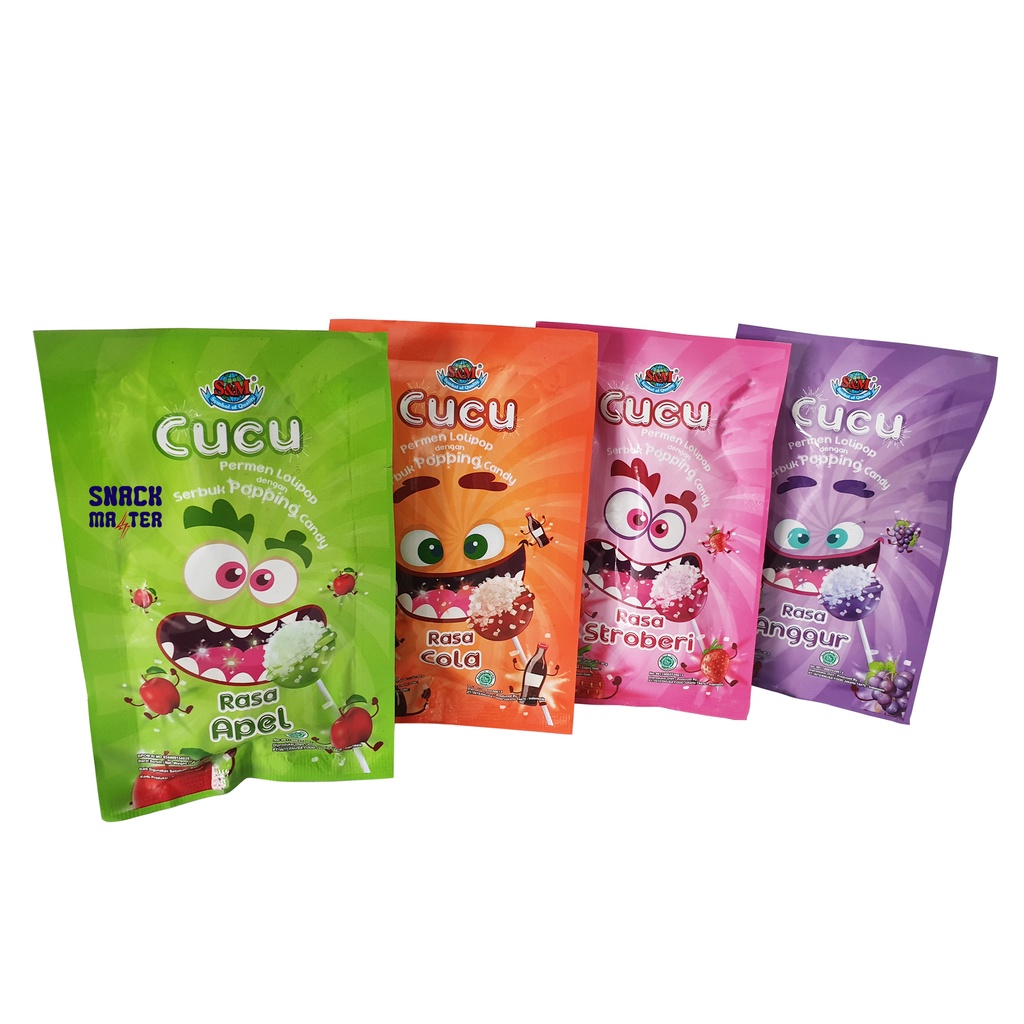 S&M Cucu Lolipop Popping Candy - Netto 20gr