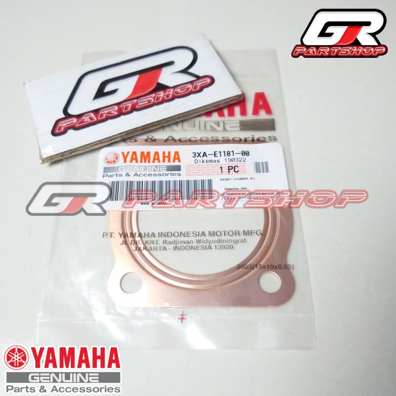 PACKING BLOK HEAD F1ZR ORI YGP JAPAN FIZR FIZ F1Z R PAKING GASKET ATAS TEMBAGA