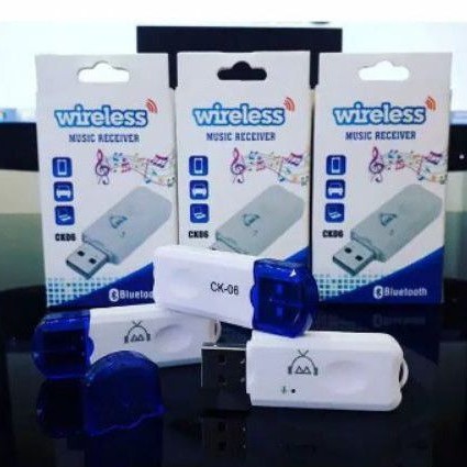 Bluetooth Music Receiver Audio USB CK-06 Tanpa Kabel Aux Wireless Music