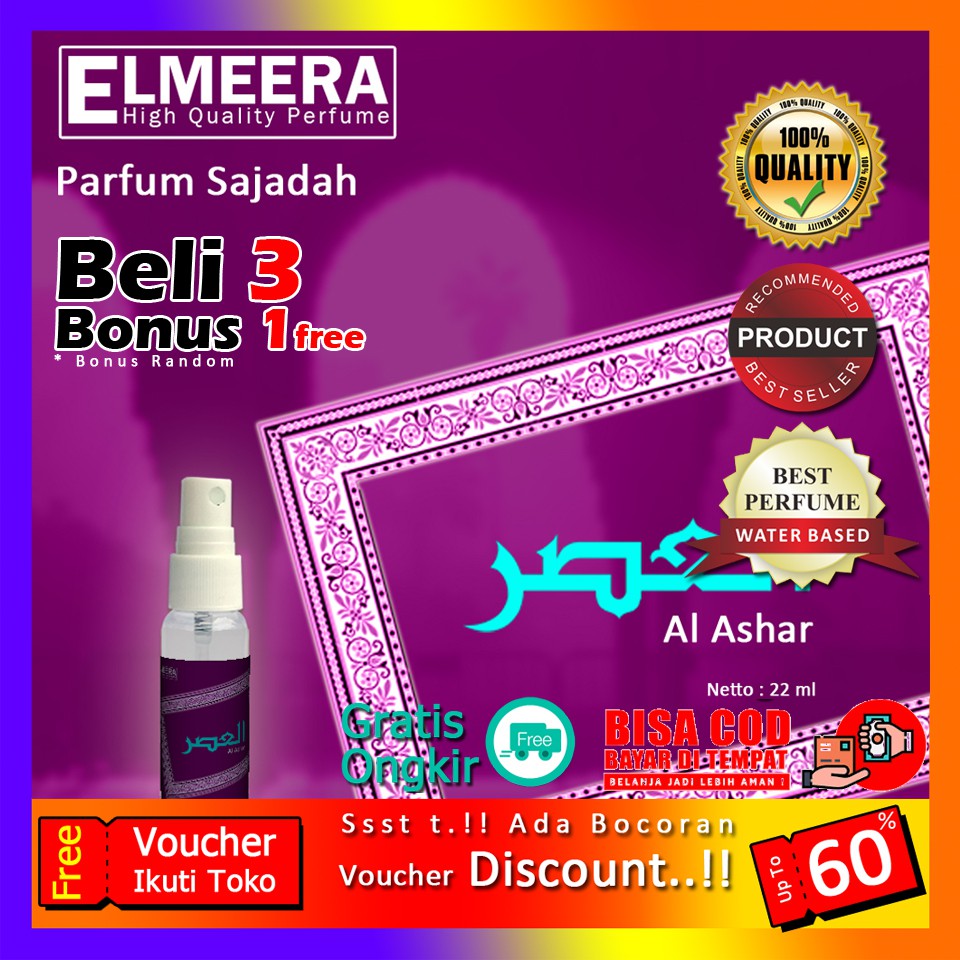 GROSIR | Parfum Sajadah Majid Al-Ashar Aromatic Parfum Pria Wanita Kemasan Mini 22 ml | MURAH
