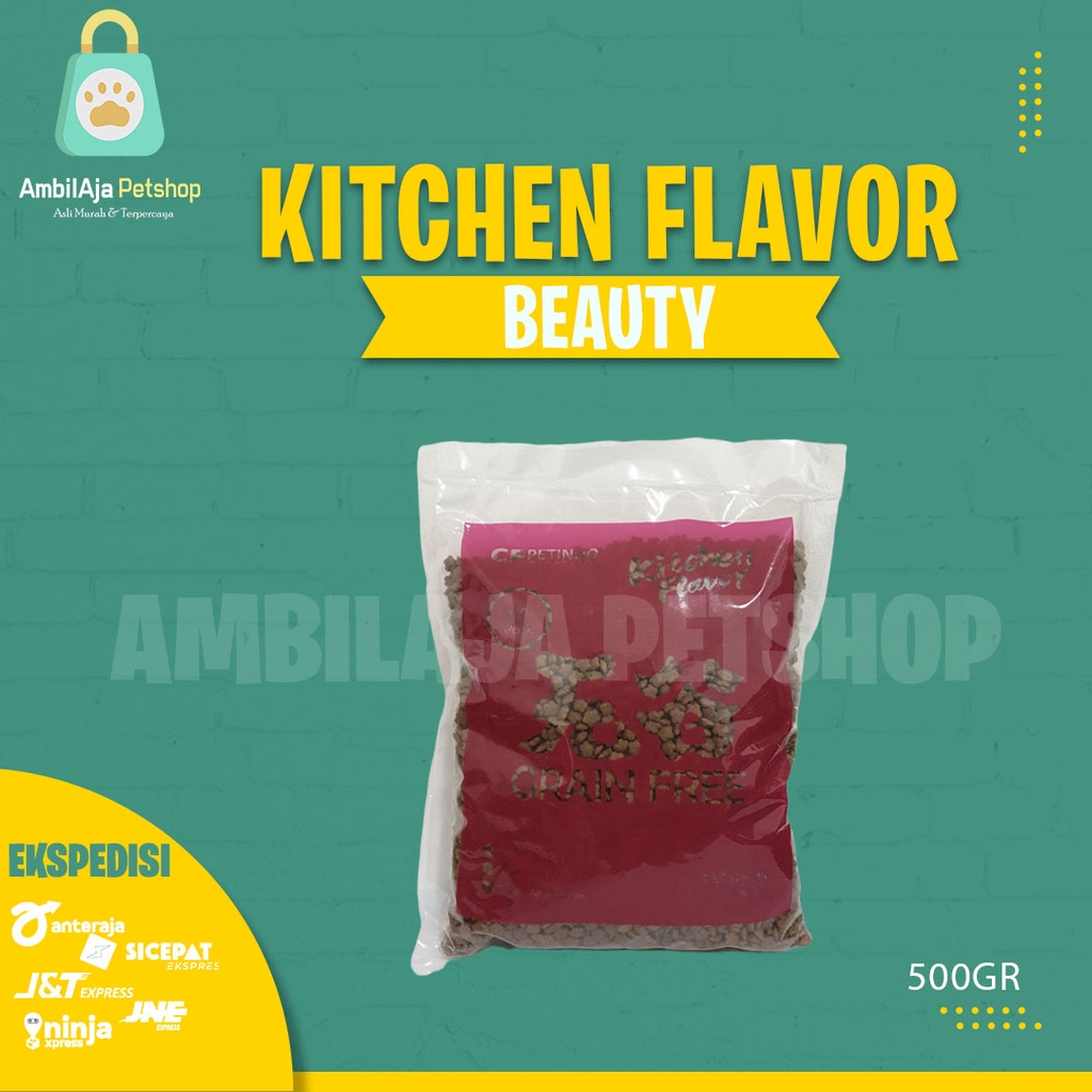 KITCHEN FLAVOR Beauty Makanan kucing For All Life Stages 500 gr