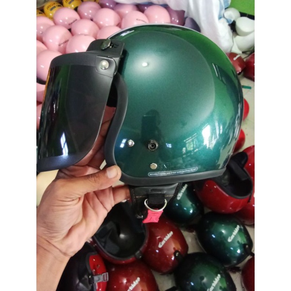 HELM RETRO ANAK JUNIOR starkidss (HNL)KACA INJAK ORIGINAL