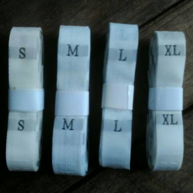 

Label Size Bordir isi 100pcs Putih