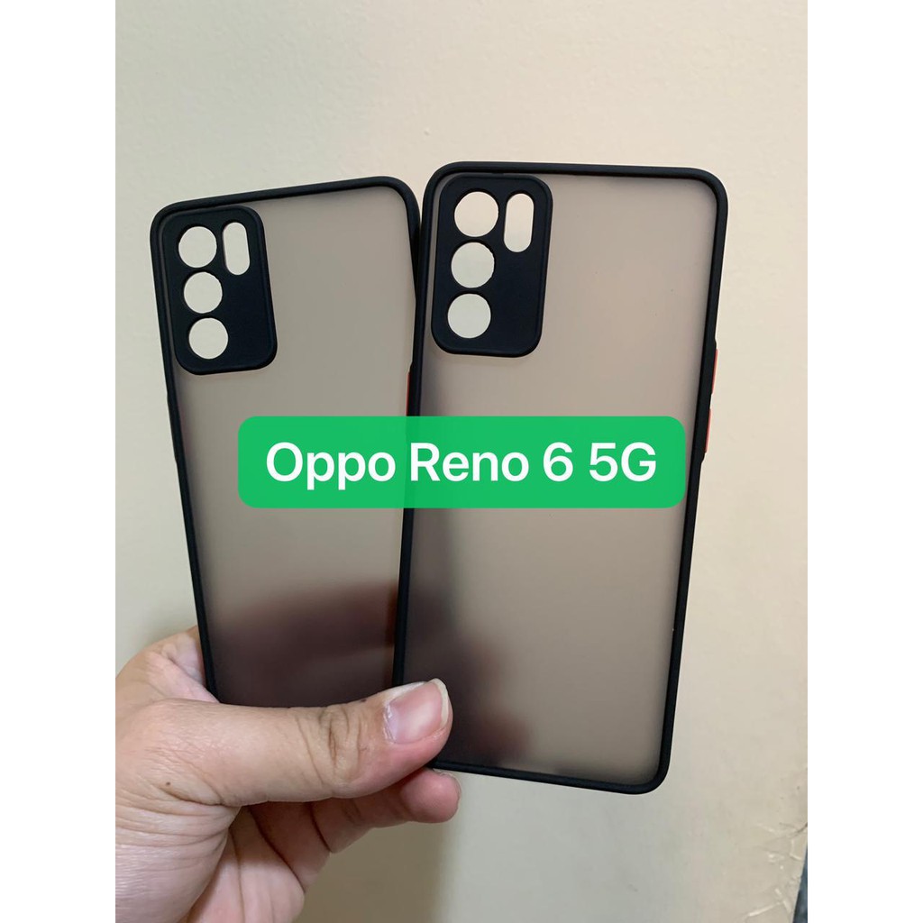Softcase  Oppo Reno 6 5G Hard Case Matte Colour Casing Dove Transparan