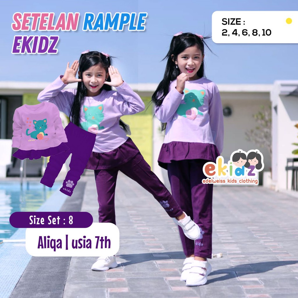 Setelan Rample Ekidz Setelan Anak Perempuan