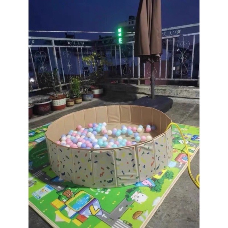 play art folding mat foldable pool kolam renang lipat anak - Small size